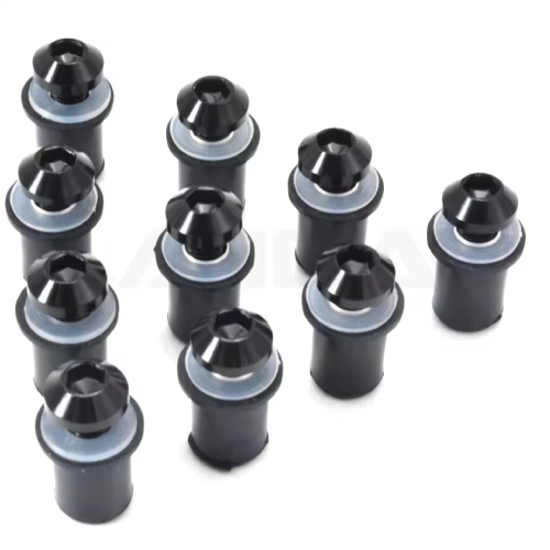 Yamaha YZF-R1M Windshield Bolts 2015-2025 Black