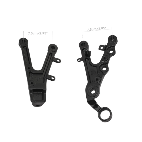 Yamaha YZF-R6 Front Footpegs Adapters Bracket Mount Set 2019-2020