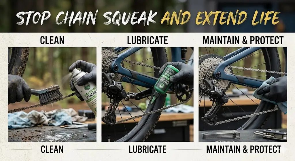 How to Stop Chain Squeak and Extend Life