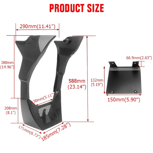 Harley-Davidson Low Rider ST FXLRST 117 Side Fairing Chin Spoiler Guard 2024