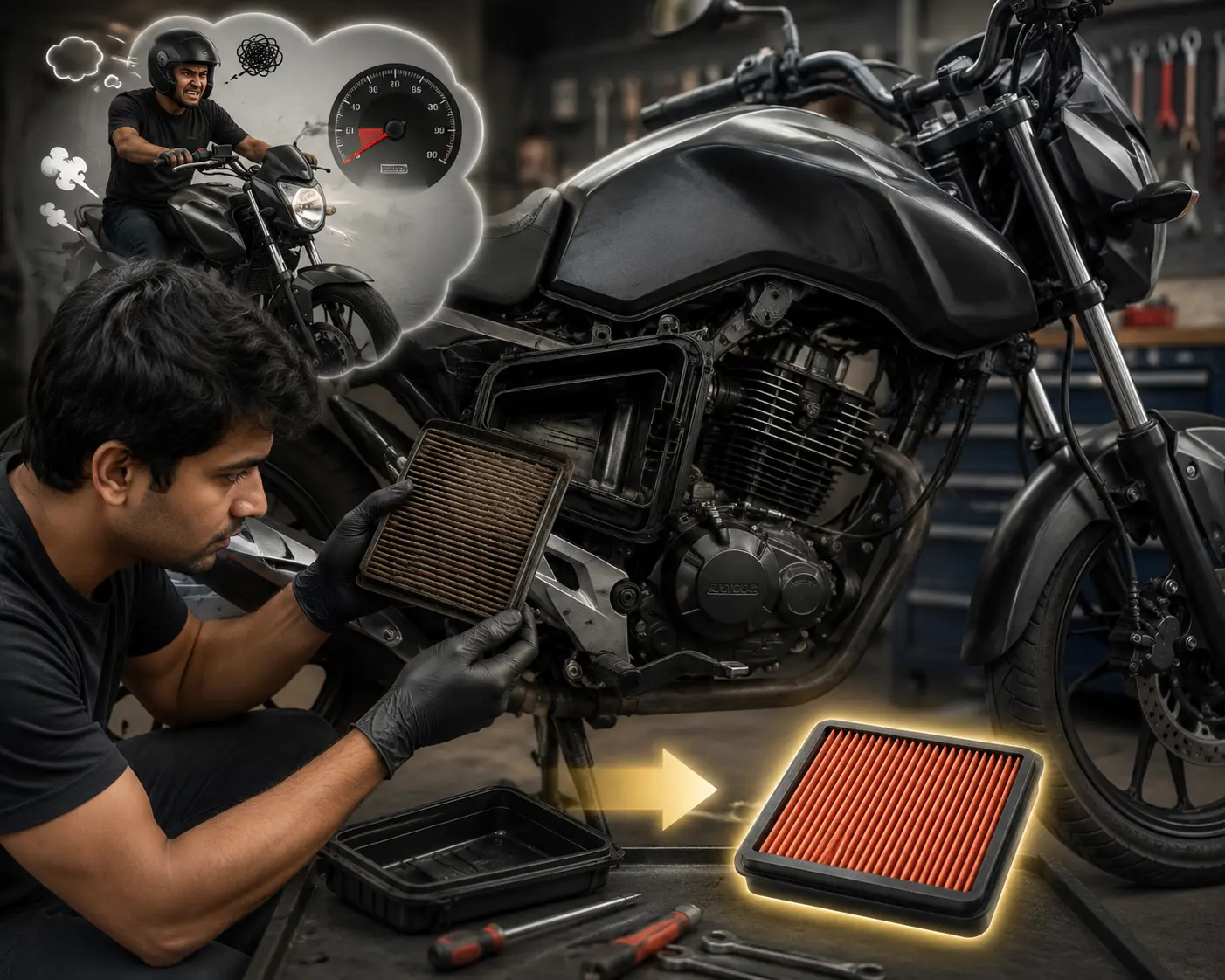 Motorcycle Not Accelerating Properly? Check the Air Filter First