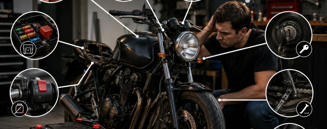 Why Doesn't a Motorcycle Start Even with a Charged Battery?