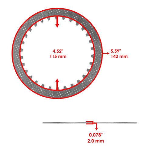 Yamaha FZ-07 Clutch Friction Plates Kit 2015-2017