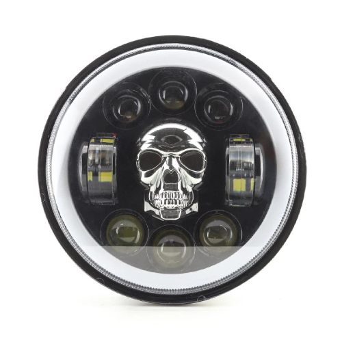 Harley-Davidson Freewheeler FLRT 7" Headlight Skull Halo 2023-2025