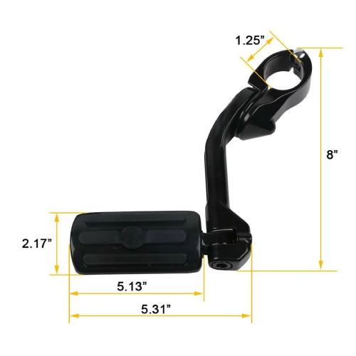 Harley-Davidson Freewheeler FLRT Front Long Angled Highway Foot Pegs 2023-2025