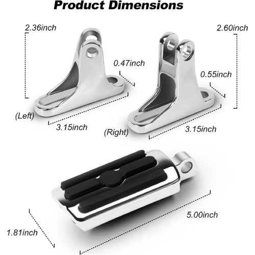 Harley-Davidson Road Glide Limited FLTRK Passenger Footpegs 2020-2024