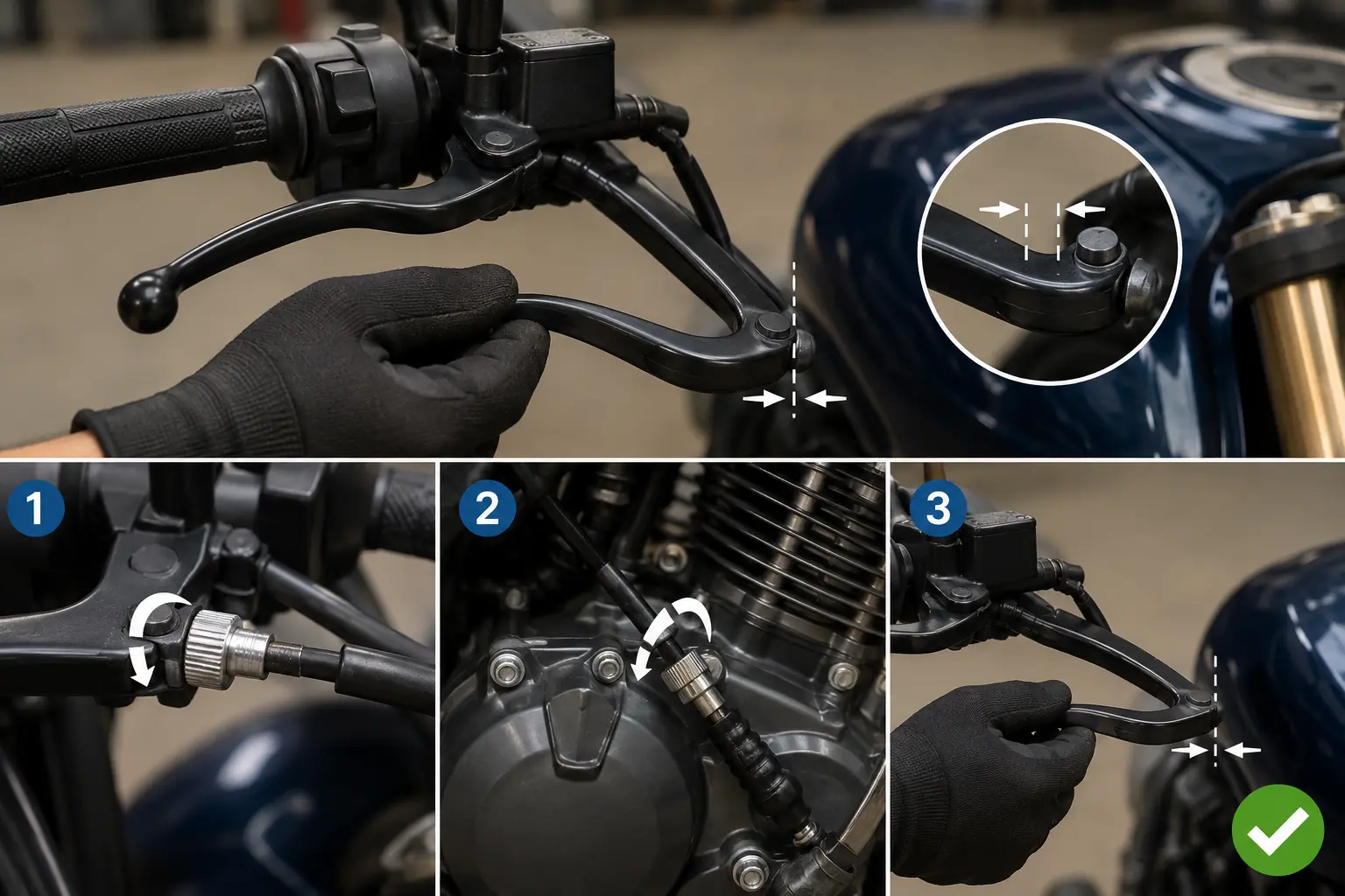 How to Adjust Motorcycle Clutch Free Play Correctly