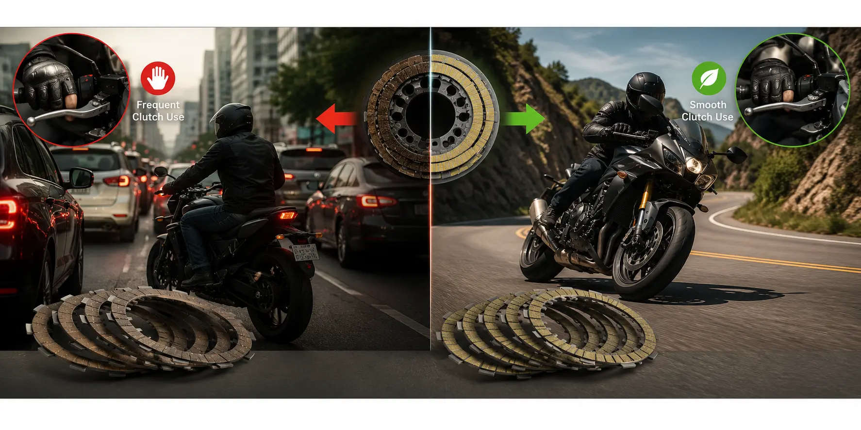Riding Style Comparison of City Rider and Highway Rider.