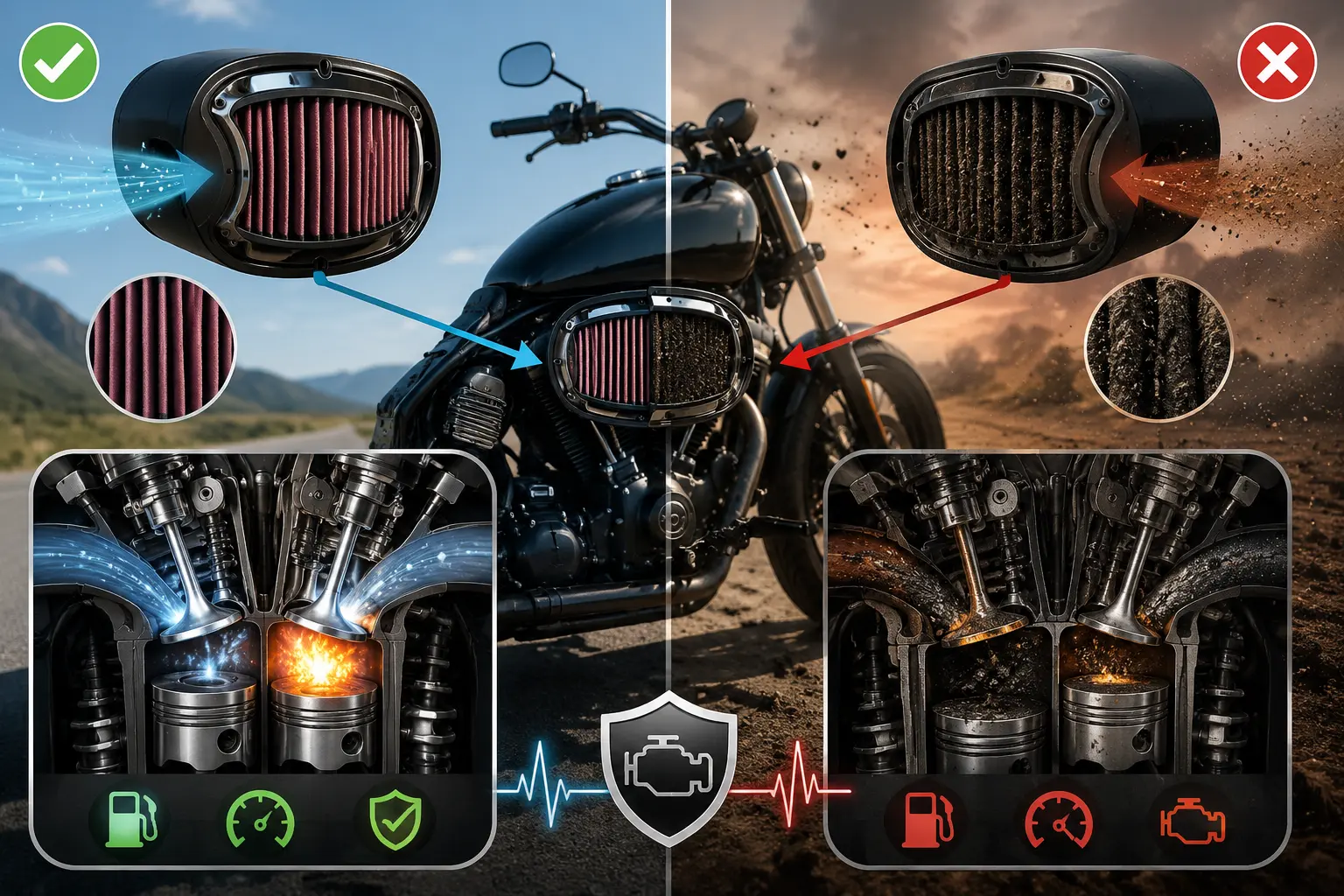 Why Motorcycle Air Cleaners Are Important for Engine Health