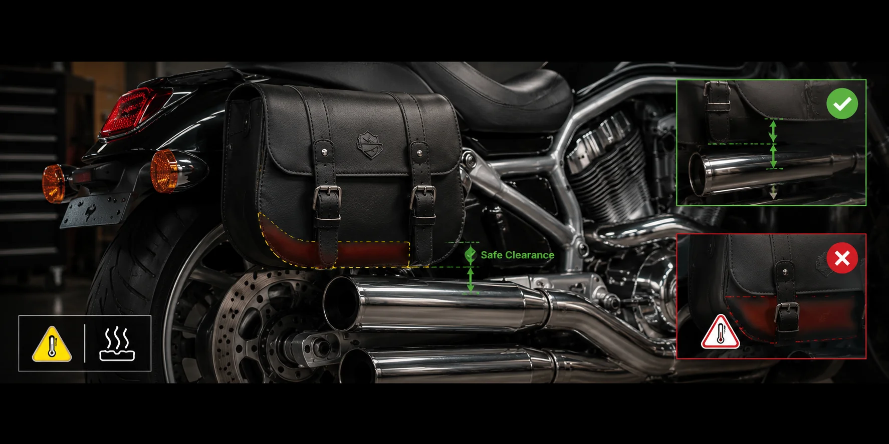Exhaust heat clearance check