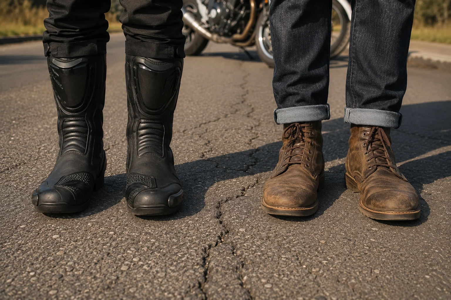 Motorcycle boots vs regular boots