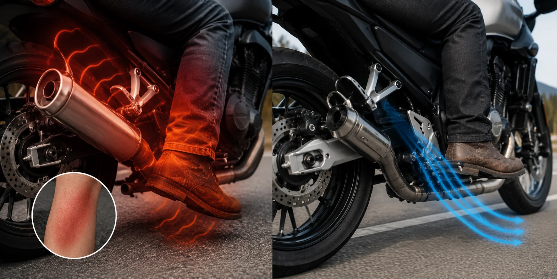 Motorcycle exhaust design
