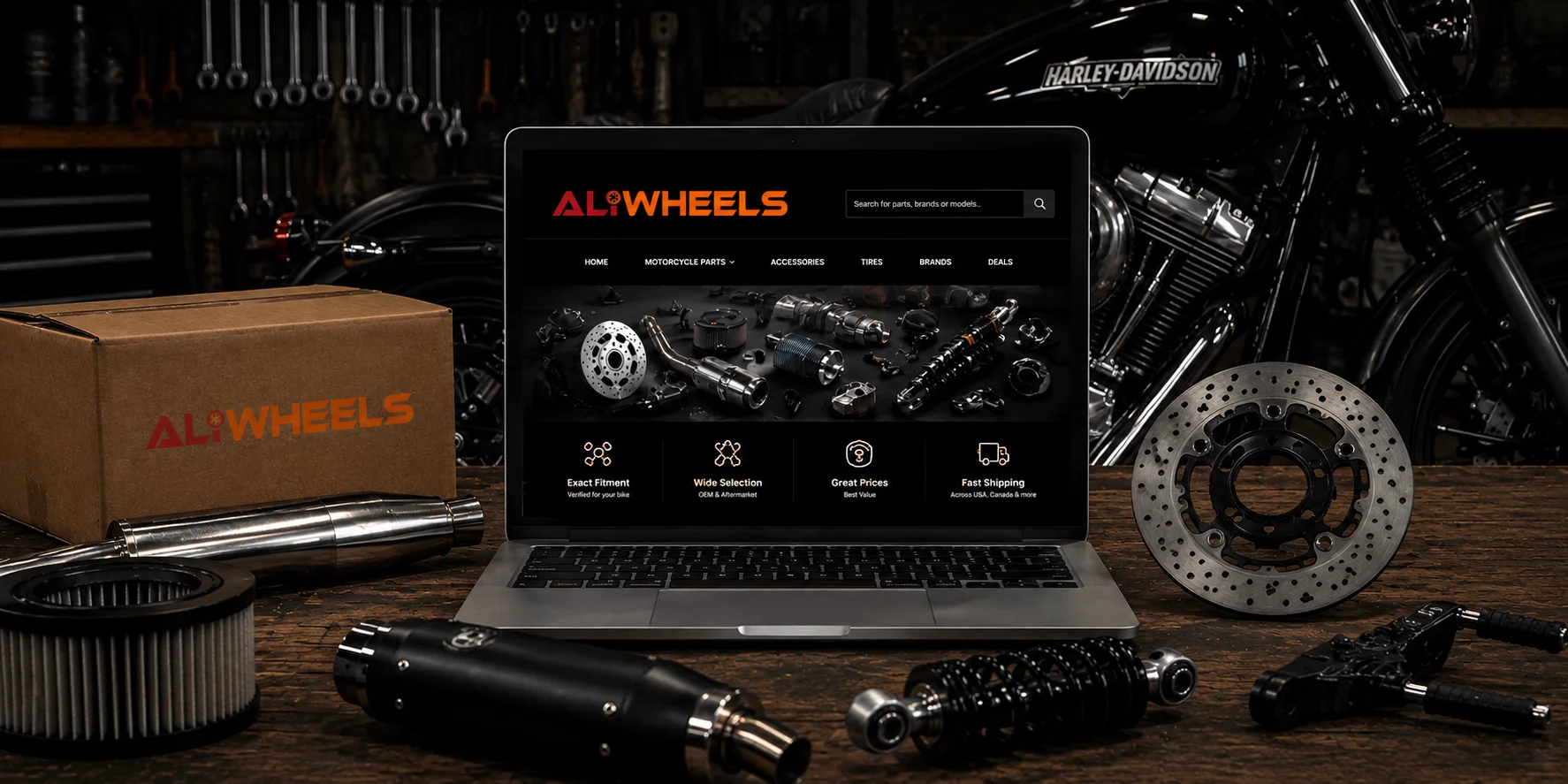 Aliwheels motorcycle parts