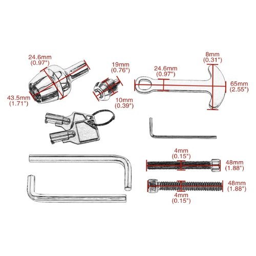Harley-Davidson Softail Standard FXST 107 Handlebar Helmet Lock 2020-2024