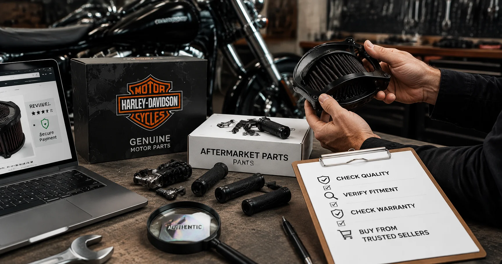 Checking aftermarket parts