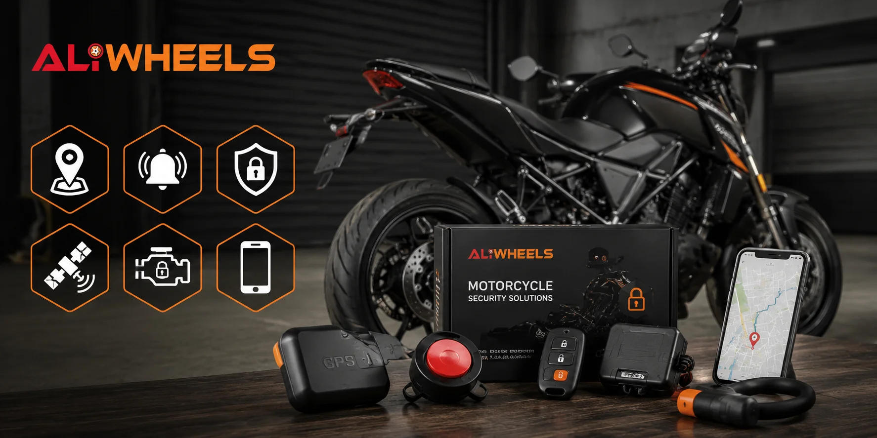 Aliwheels motorcycle security solutions