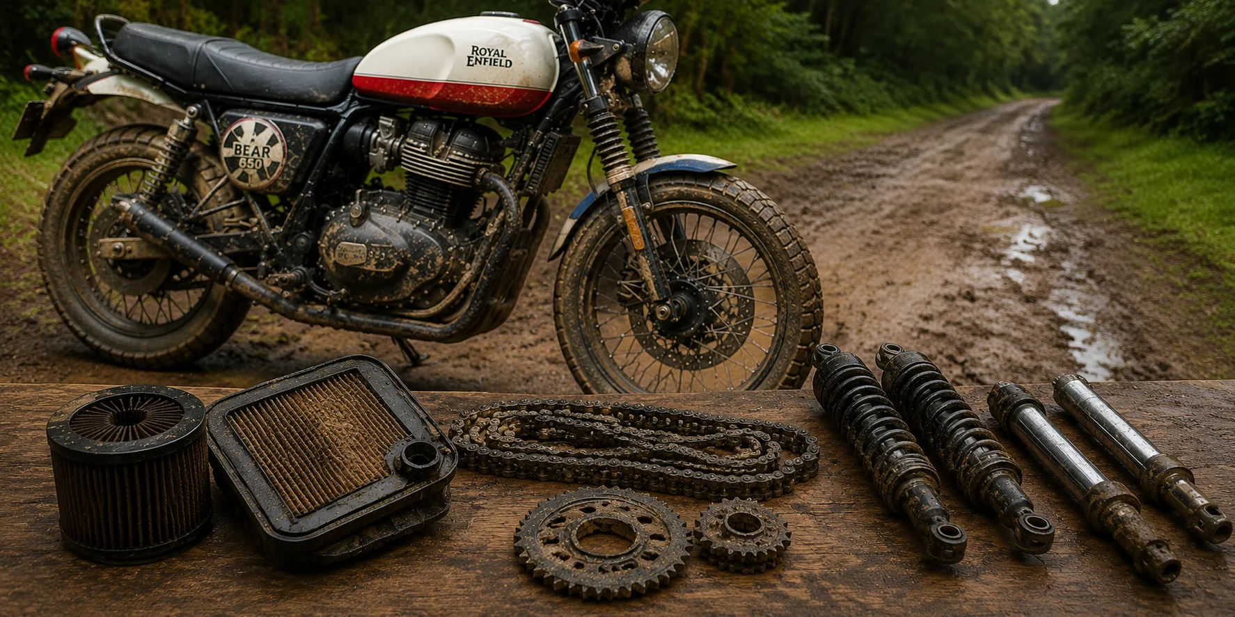 Bear 650 worn parts