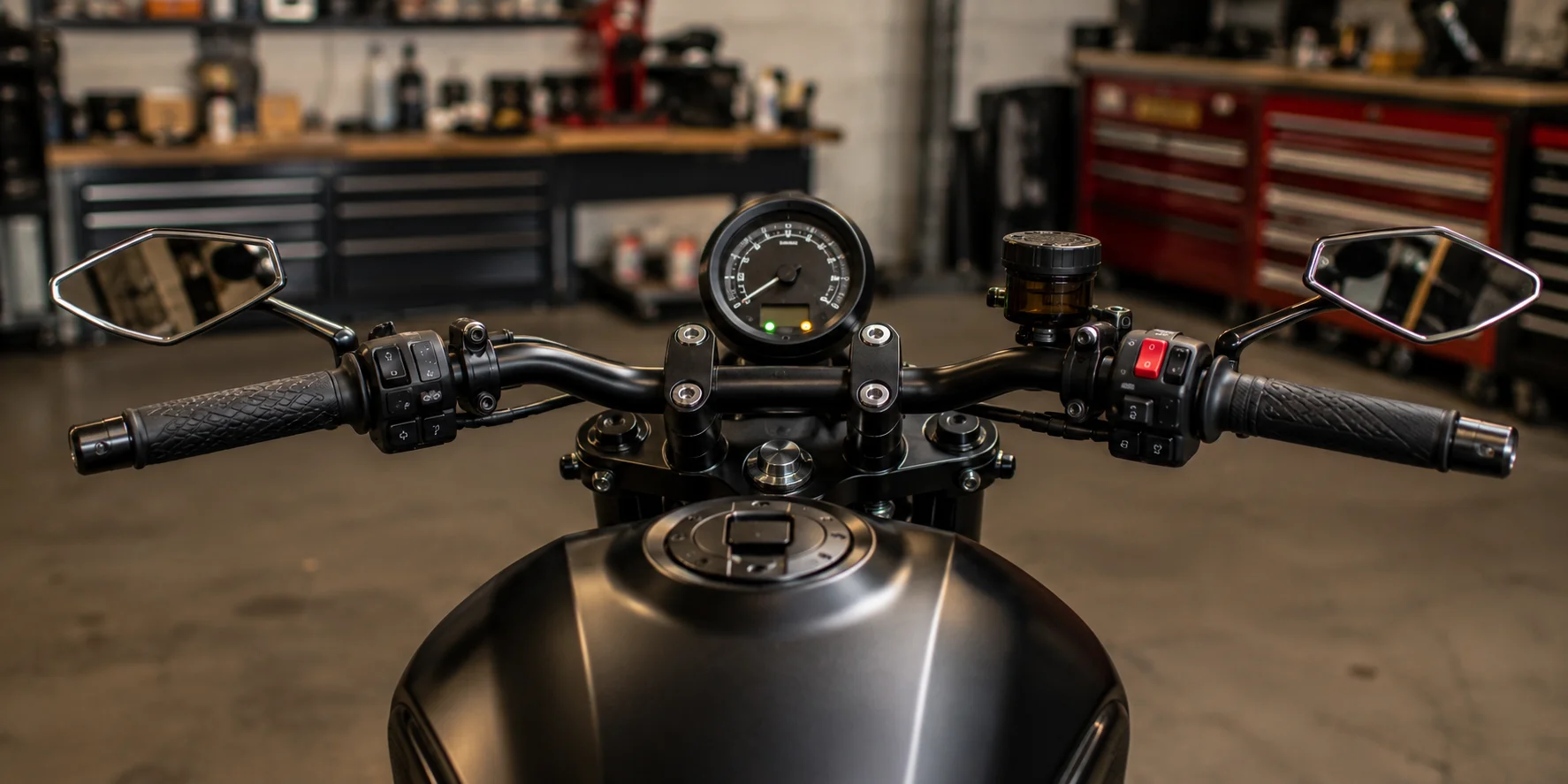 Custom aftermarket motorcycle mirrors