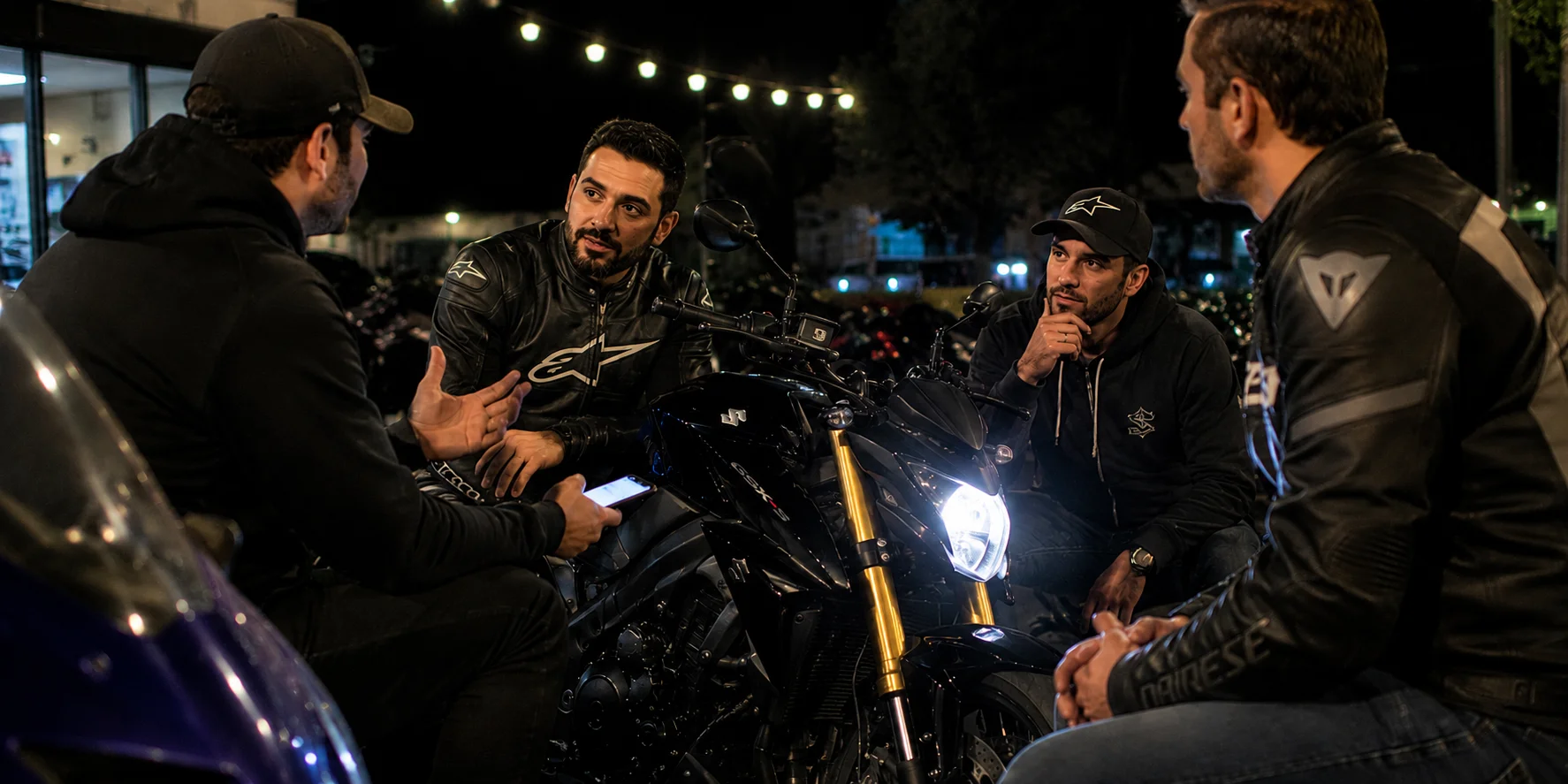 GSX-S1000 riders discussing