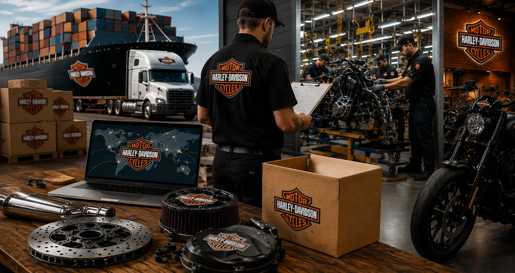 Harley parts supply chain