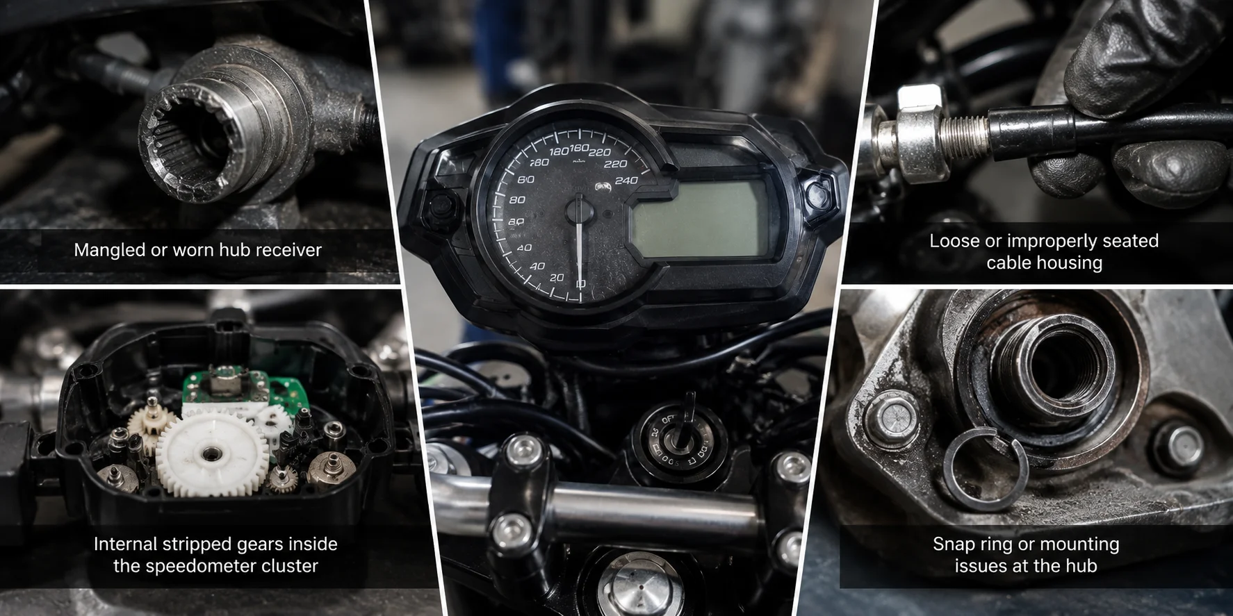 Kawasaki speedometer failure causes