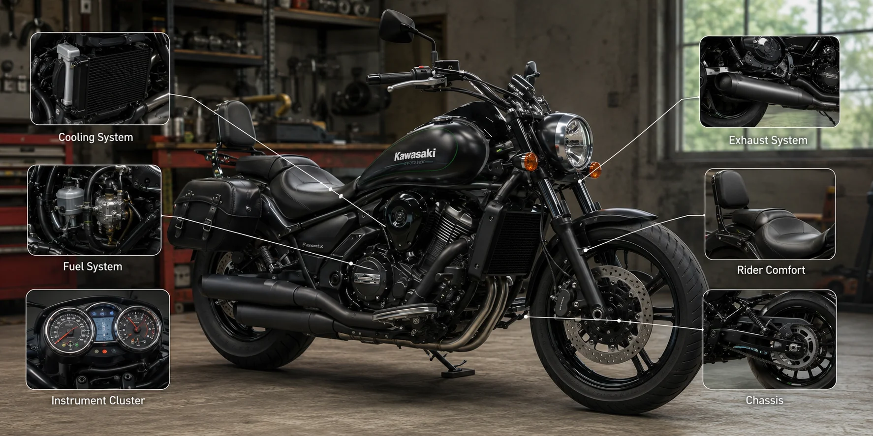 Kawasaki Vulcan motorcycle parts