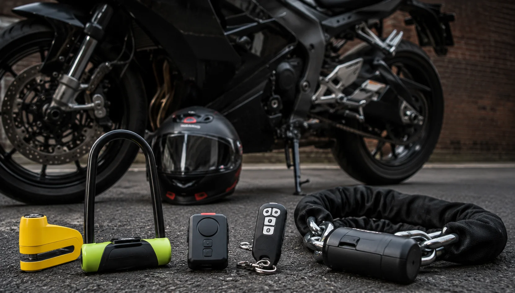 Motorcycle with anti-theft locks