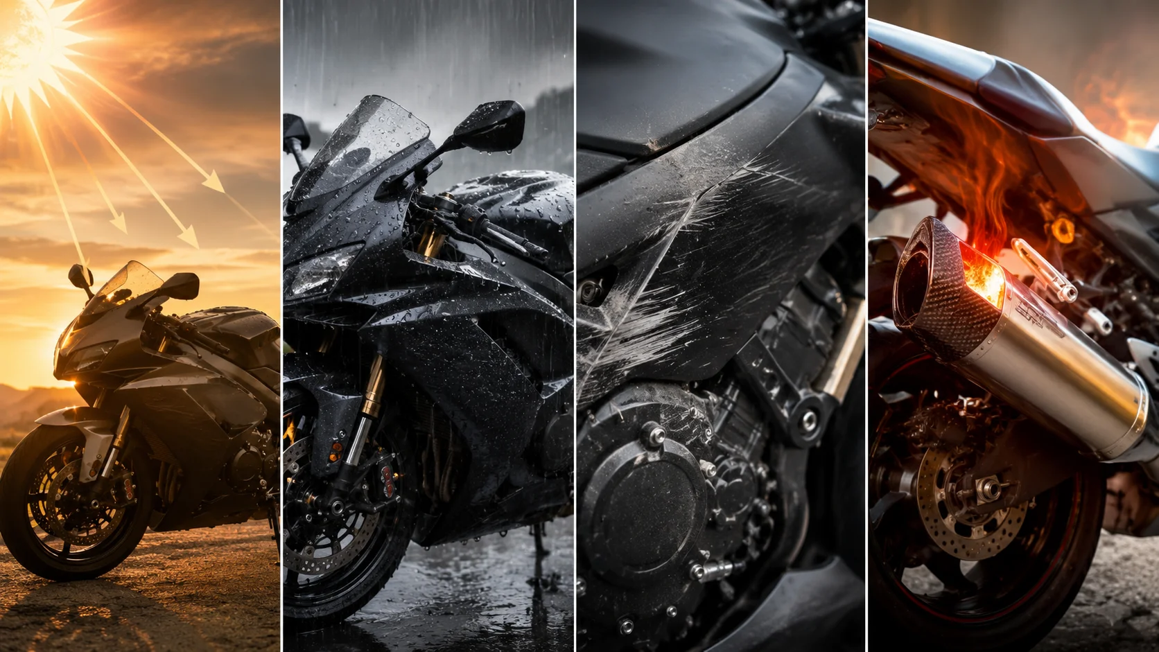 Motorcycle damage threats