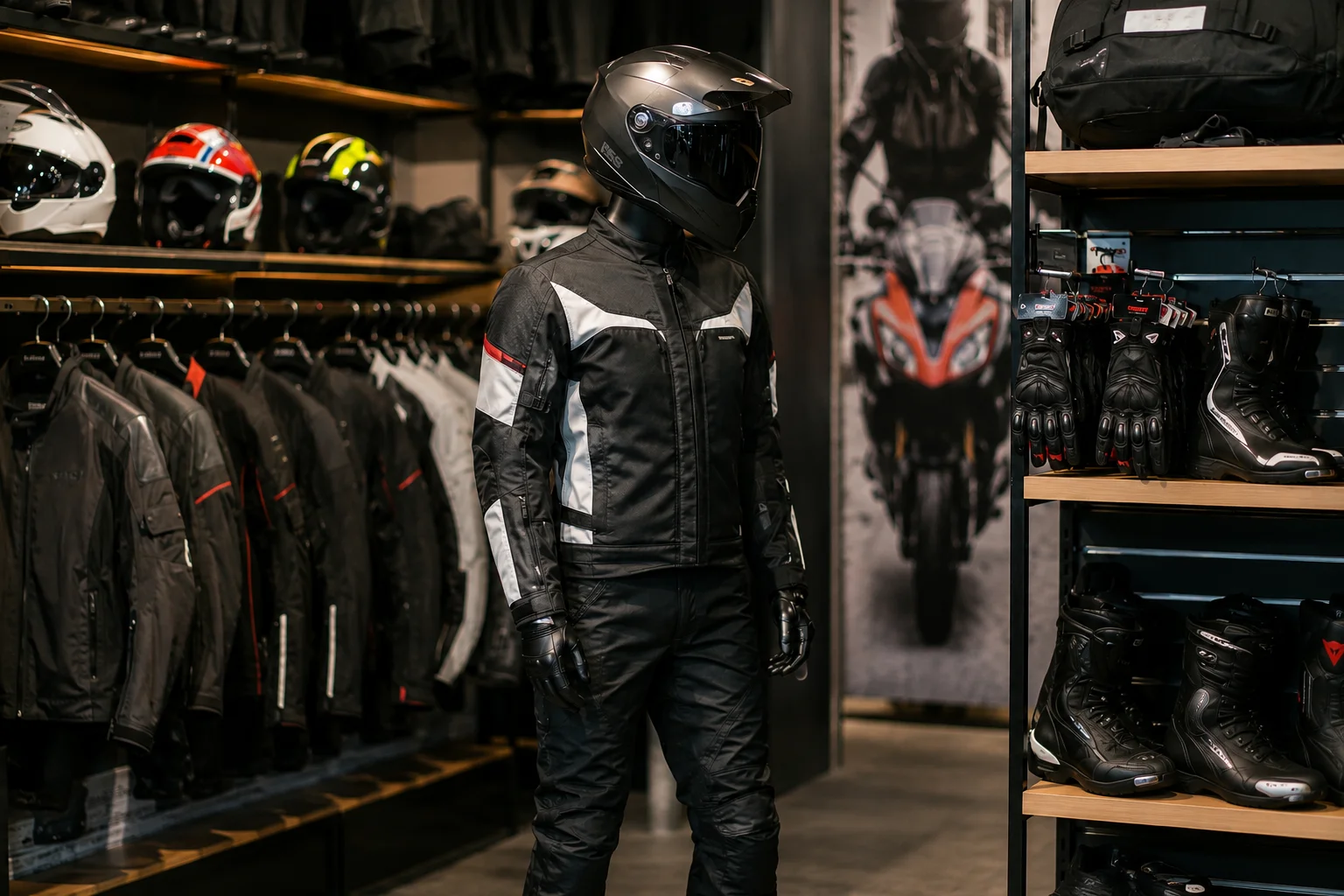 Motorcycle riding gear collection