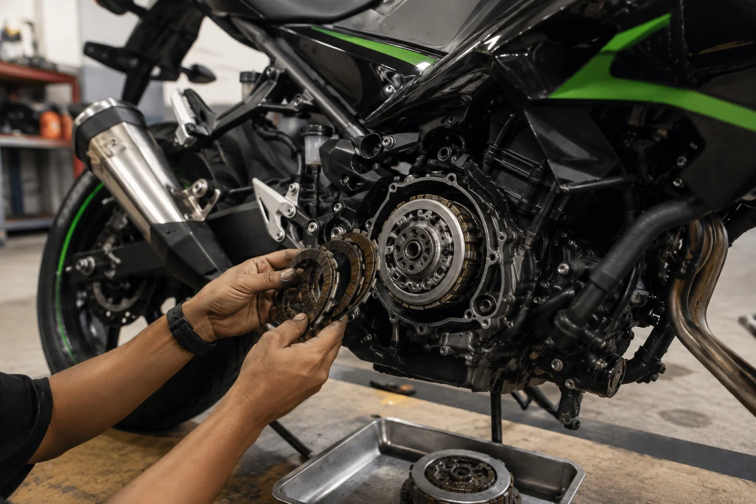 Ninja 400 clutch repair