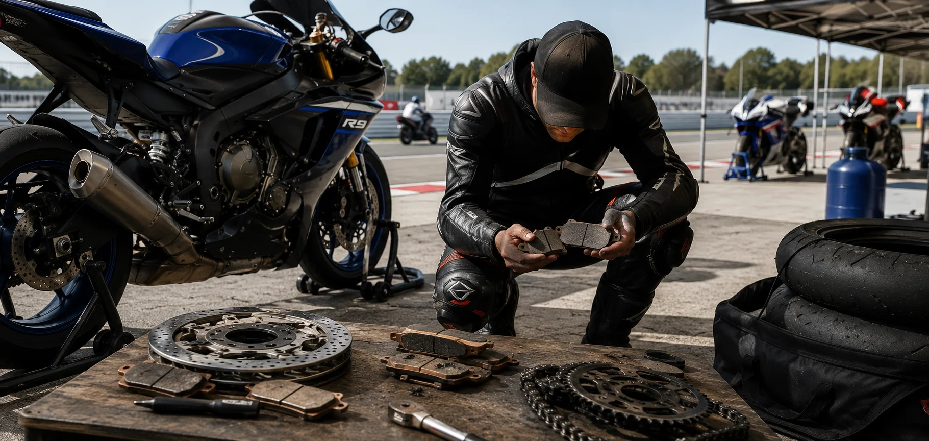 Yamaha R9 track day wear