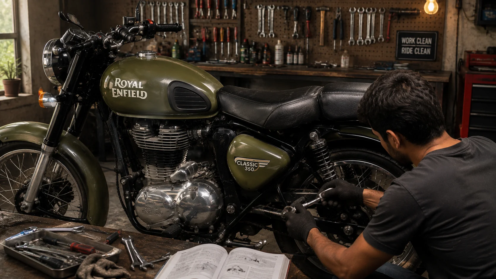 Classic 350 DIY maintenance