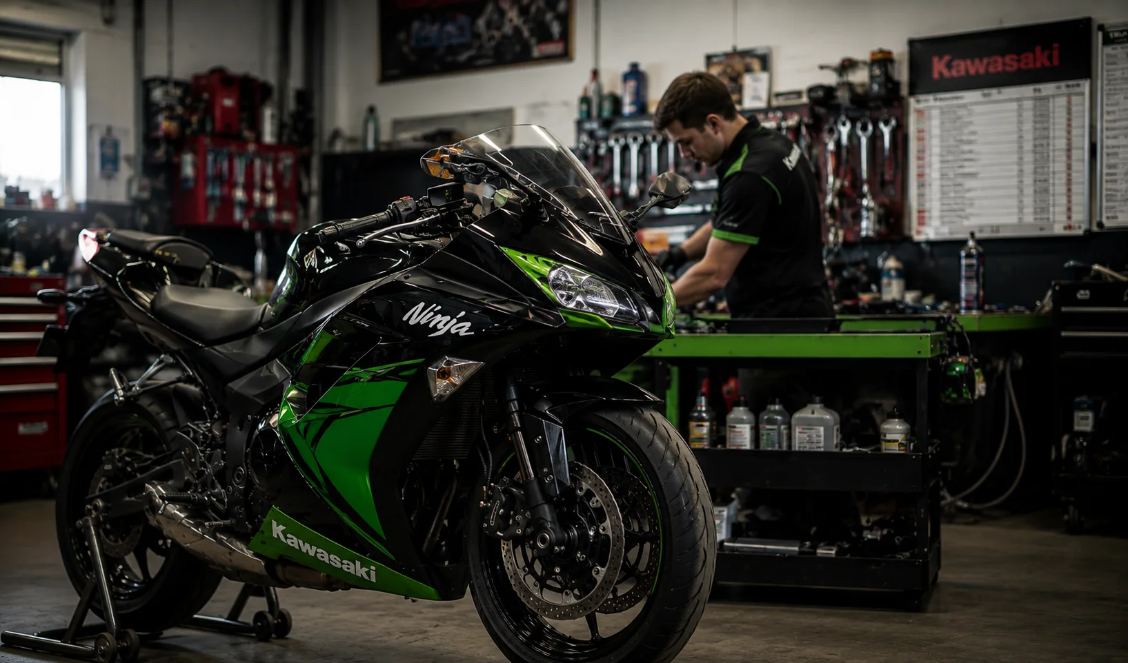 Kawasaki Ninja inspection
