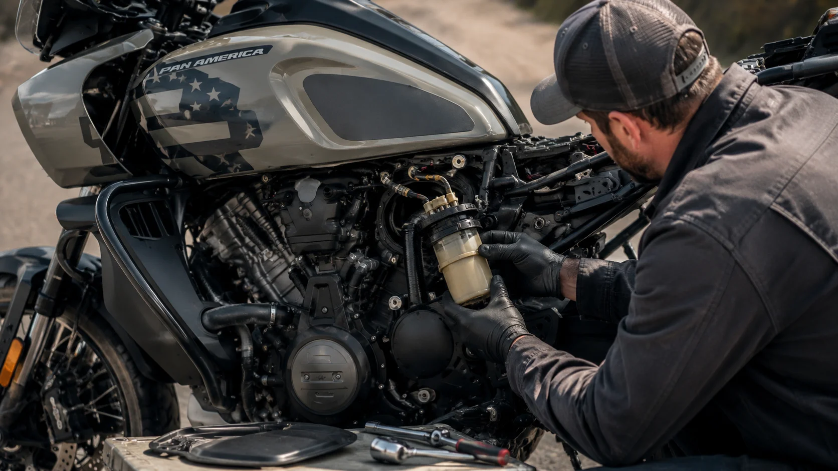 Harley Pan America fuel system inspection