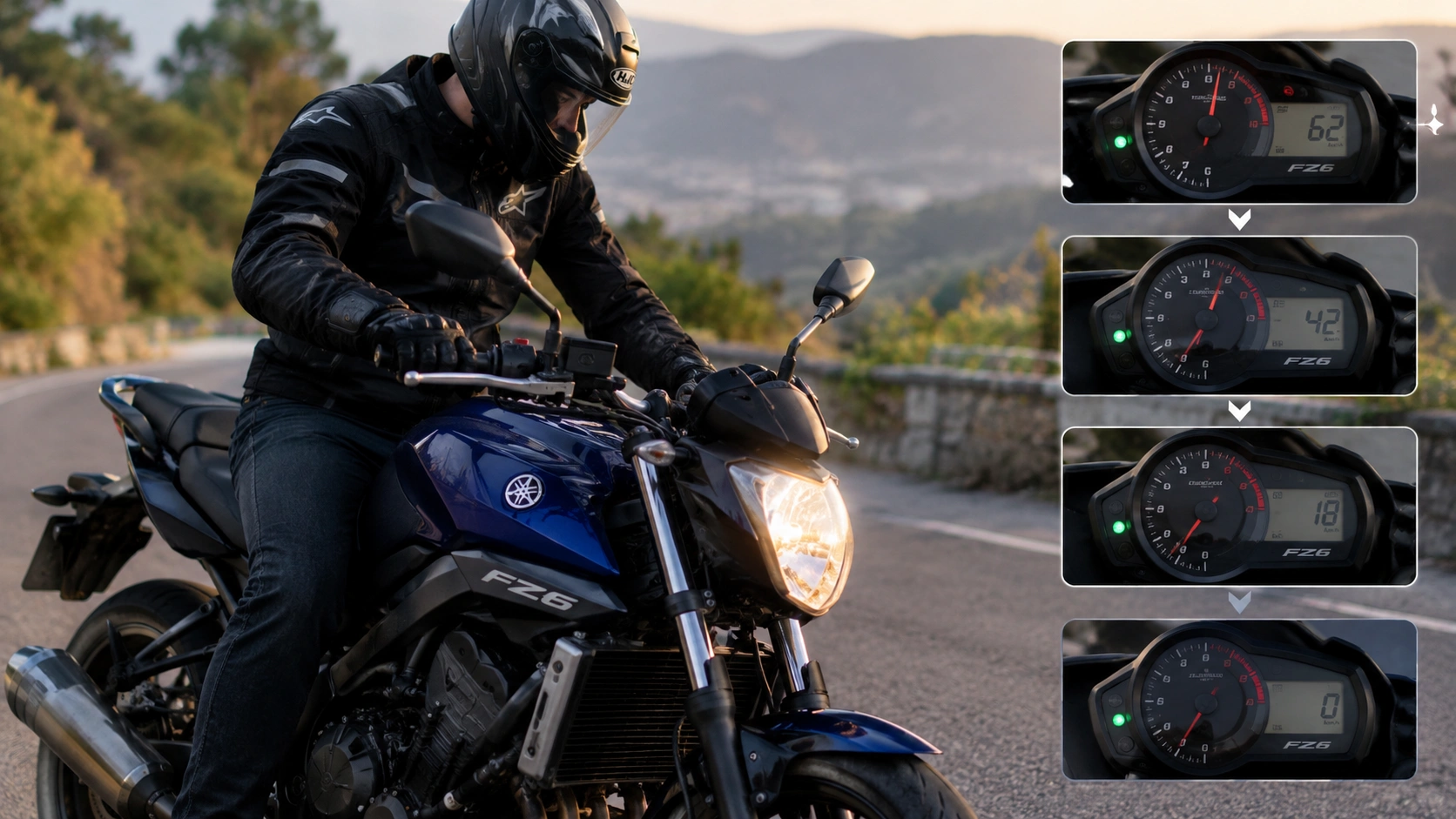 Yamaha FZ6 gradually losing power and stalling after warm-up