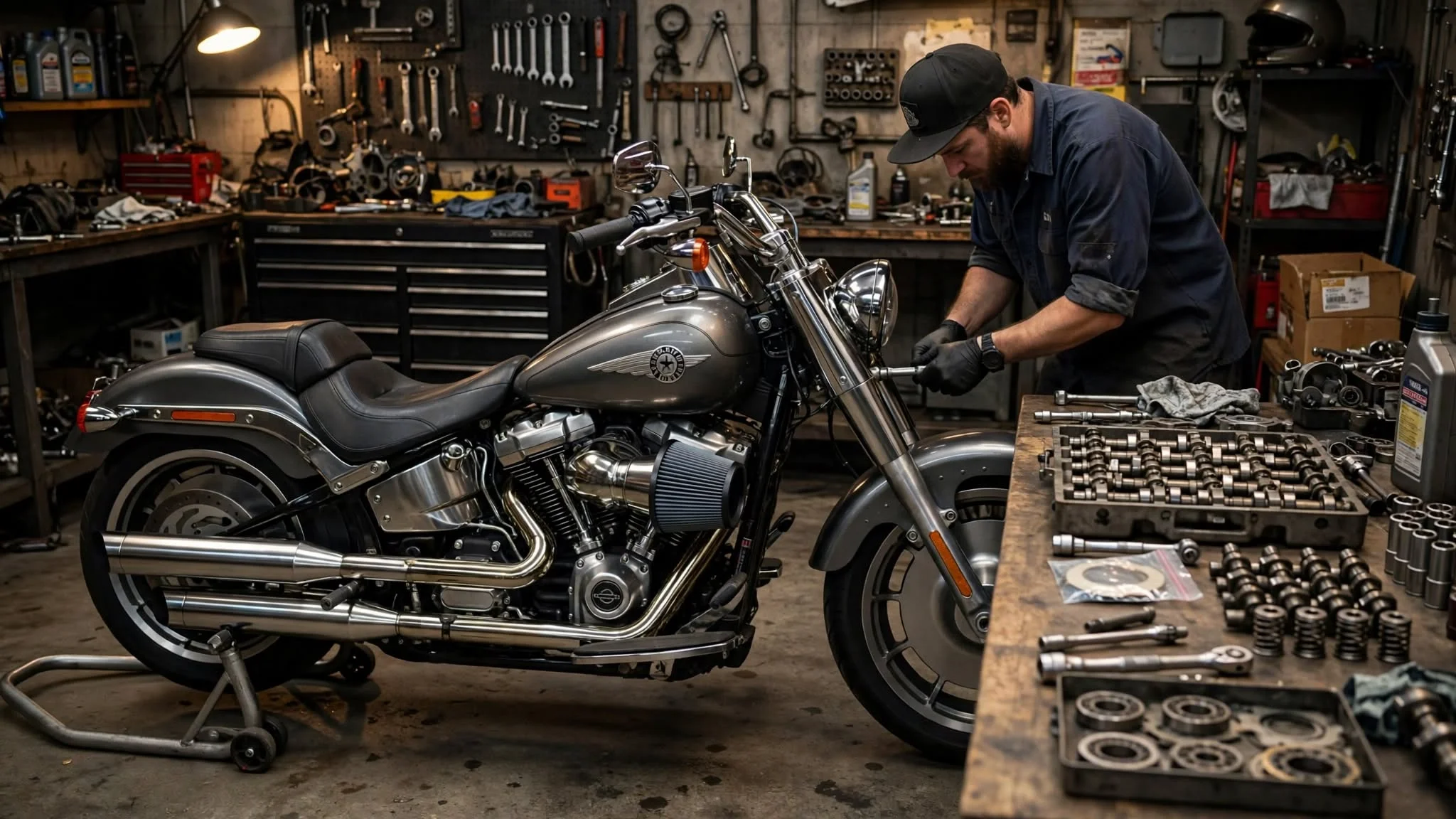 Harley Fat Boy performance modifications increasing torque